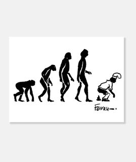 quadre print evolved caganer