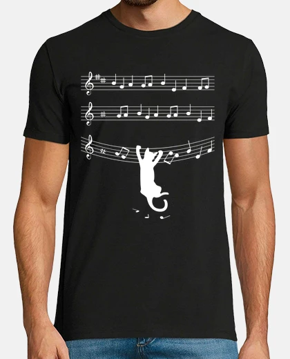 Tee-shirt quand les chats font de la musique