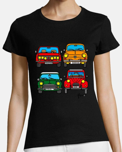 Tee-shirt quatre voitures