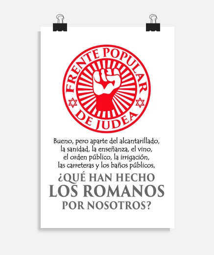 Póster Qué han hecho los romanos por nosotros