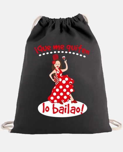 Bolsa Que me quiten lo bailao rojo