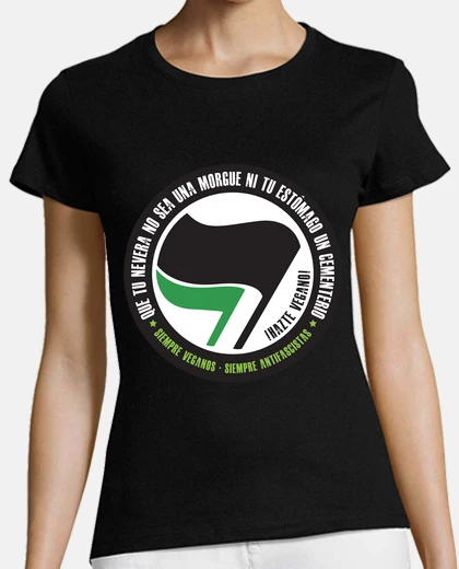 Playera Que tu nevera no sea una morgue, ni tu nevera un cementerio - Hazte vegano