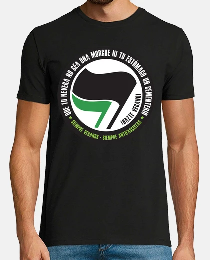 Playera Que tu nevera no sea una morgue, ni tu nevera un cementerio - Hazte vegano