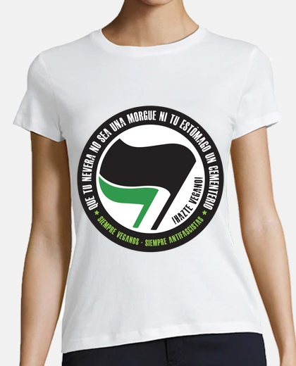 Playera Que tu nevera no sea una morgue, ni tu nevera un cementerio - Hazte vegano