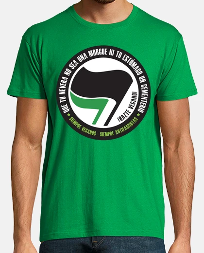 Camiseta Que tu nevera no sea una morgue, ni tu nevera un cementerio - Hazte vegano