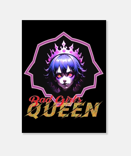 Stampa queen delle ragazze bad