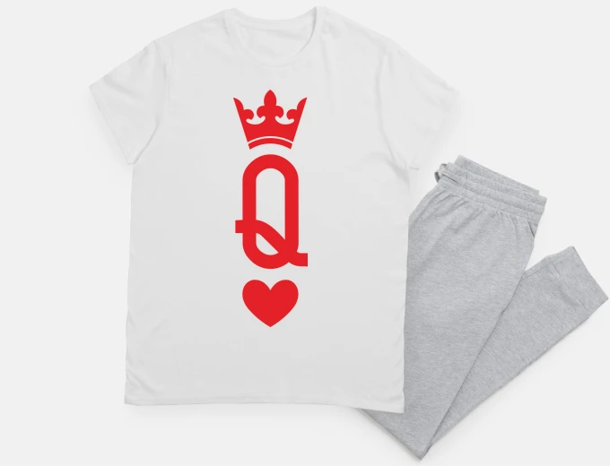 Pyjama queen of cards