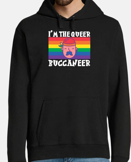Sudadera queer bucanero graciosas gay pirata