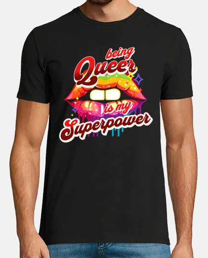 T-shirt queer è il mio superpotere lgbt