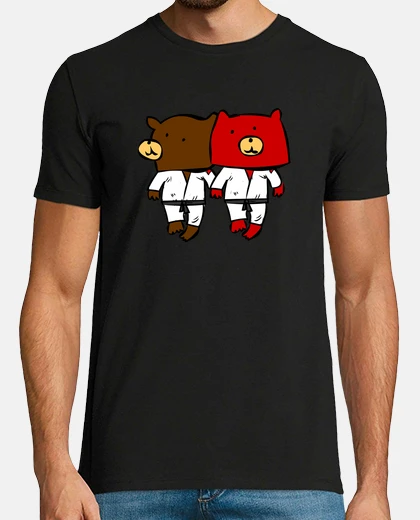 Tee-shirt quelques ours karatéka ou judoka love love love
