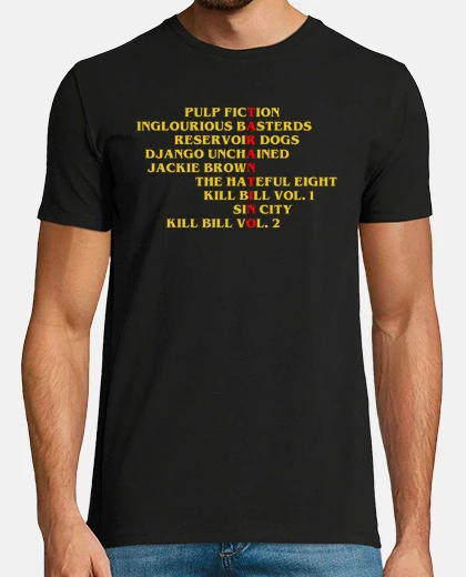 Camiseta Quentin Tarantino películas