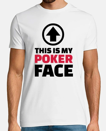 T-shirt questa è la mia faccia da poker