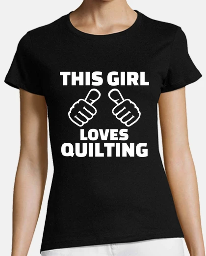 T-shirt questa ragazza adora la trapuntatura