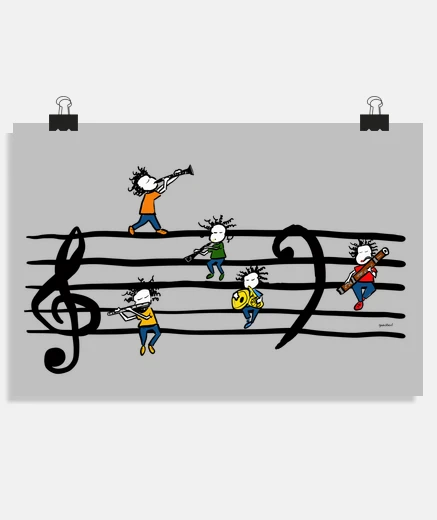 Poster quintetto di fiati