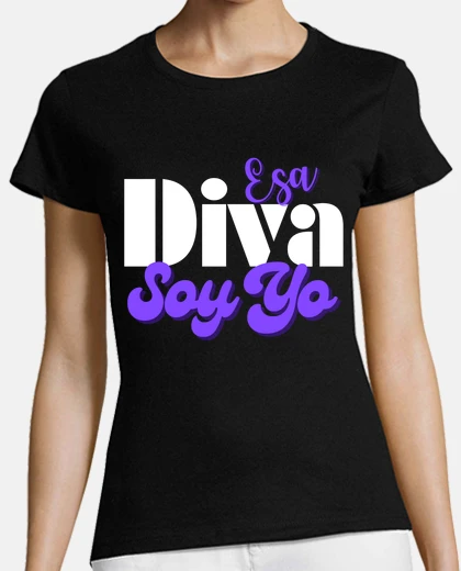 T-shirt Qulei diva sono io la Spagna