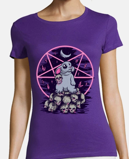 T-shirt rabbit zombie antichrist baphomet devil satan halloween