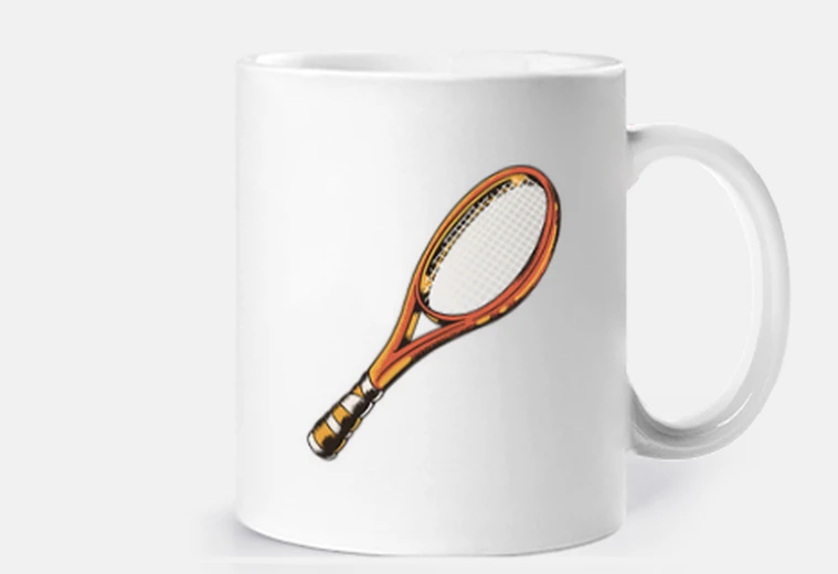 Tazza racchetta da tennis campo da tennis tazza personalizzabile