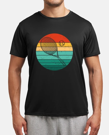 T-shirt racchetta da tennis vintage
