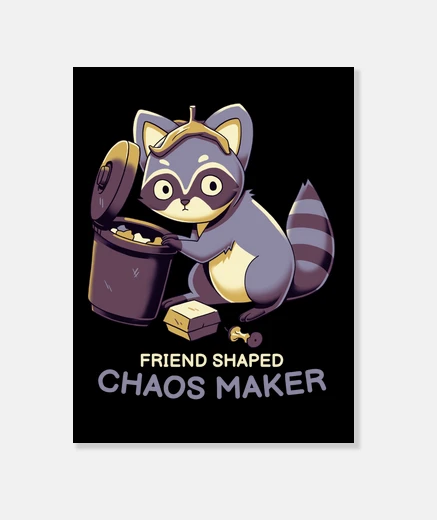 Wall raccoon friend agent of chaos