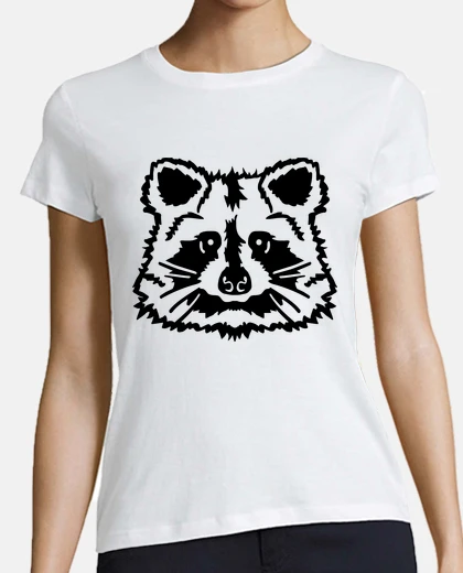 T-shirt Raccoon head