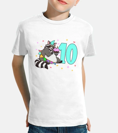 Kids Raccoon kids birthday 10 years old