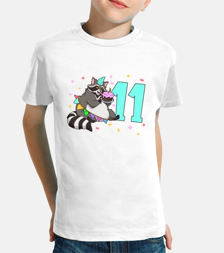 Kids Raccoon kids birthday 11 years old