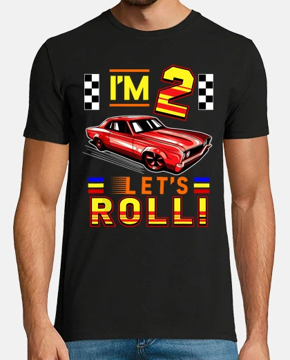 T-shirt Race Car 2nd Birthday Toddler Boy