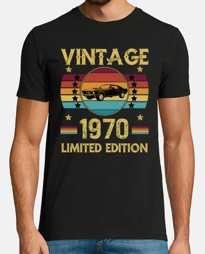 Tee-shirt racing car classic limited edition 1970