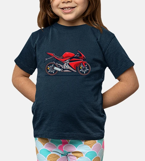 Kids racing motorcycle