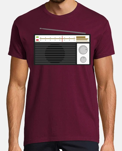 T-shirt radio / cassette / musica
