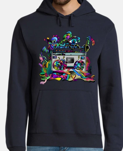 Sudadera radio abstracto