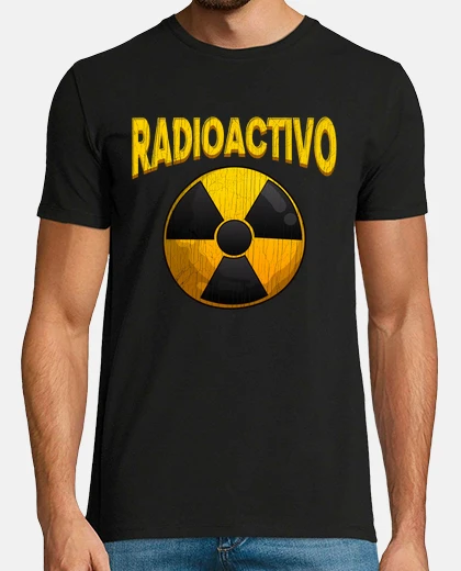 T-shirt radioactive boy symbol danger nuclear radiation science geek
