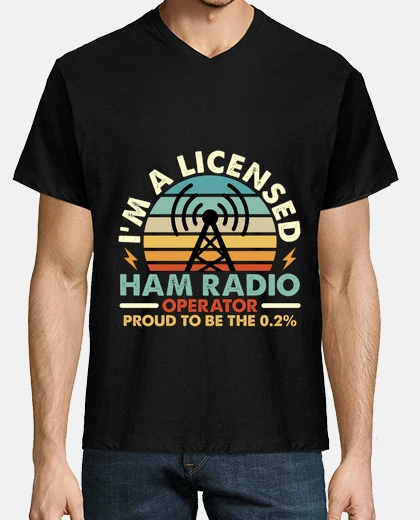 T-shirt radioamatore sono un radioamatore retrò