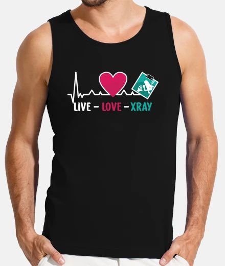 Tee-shirt radiologie tech vivre love xray infirmi