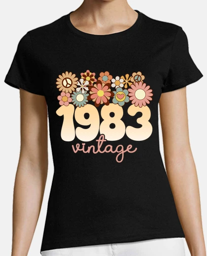 T-shirt Ragazza 1983 Donna 40 Anni Compleanno