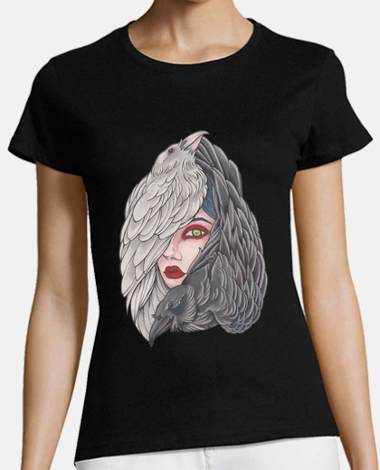 T-shirt ragazza corvi