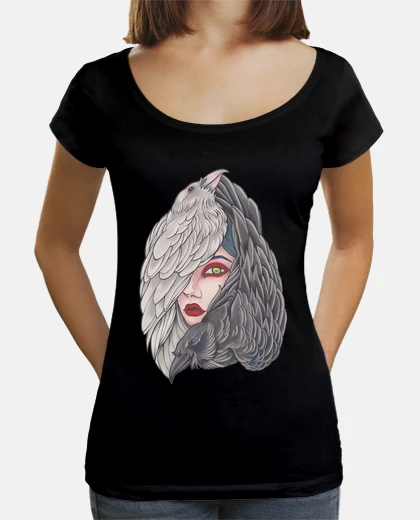 T-shirt ragazza corvi