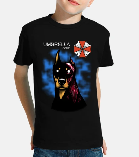 Abbigliamento ragazza del ragazzo di colore zombie doberman