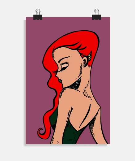 Poster ragazza di bellezza