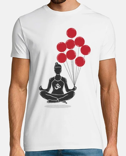 T-shirt ragazza di yoga con ball