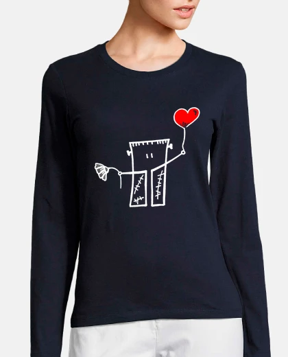 T-shirt ragazza ml franky you ama sfondi scuri