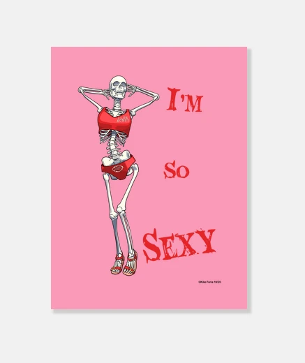 Stampa ragazza ossea sexy