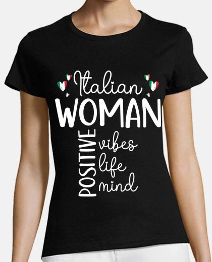 T-shirt ragazza positiva donna italiana