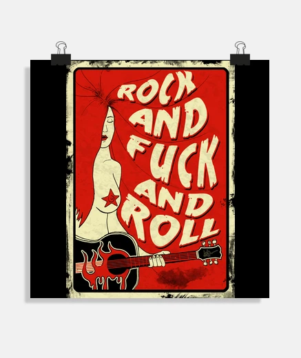 Poster ragazza rock star !!!