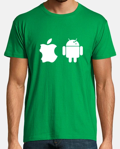 T-shirt ragazzi baddroid android apple