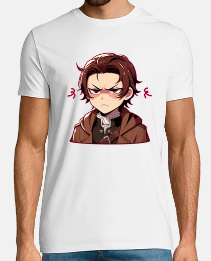 T-shirt ragazzo anime infastidito