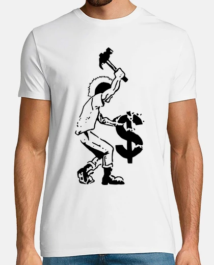 T-shirt ragazzo anticapitalista - distruggi
