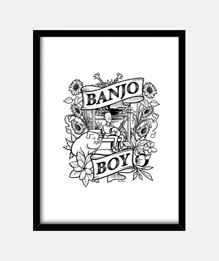 Quadro ragazzo banjo