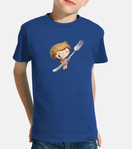 Abbigliamento ragazzo con forchetta
