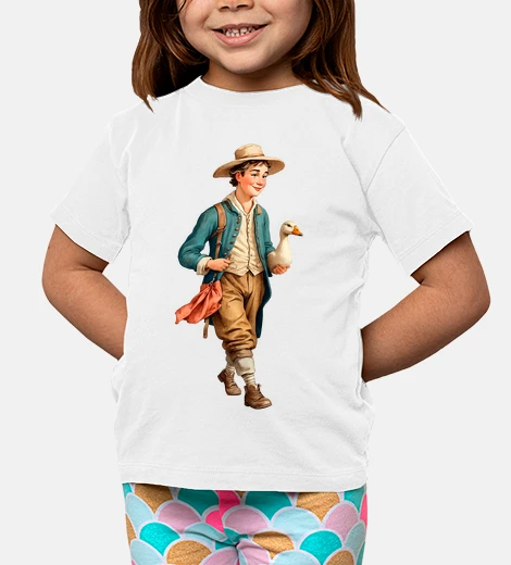 Abbigliamento ragazzo e la sua oca antico anni &#39;30 vintage barocco retrò